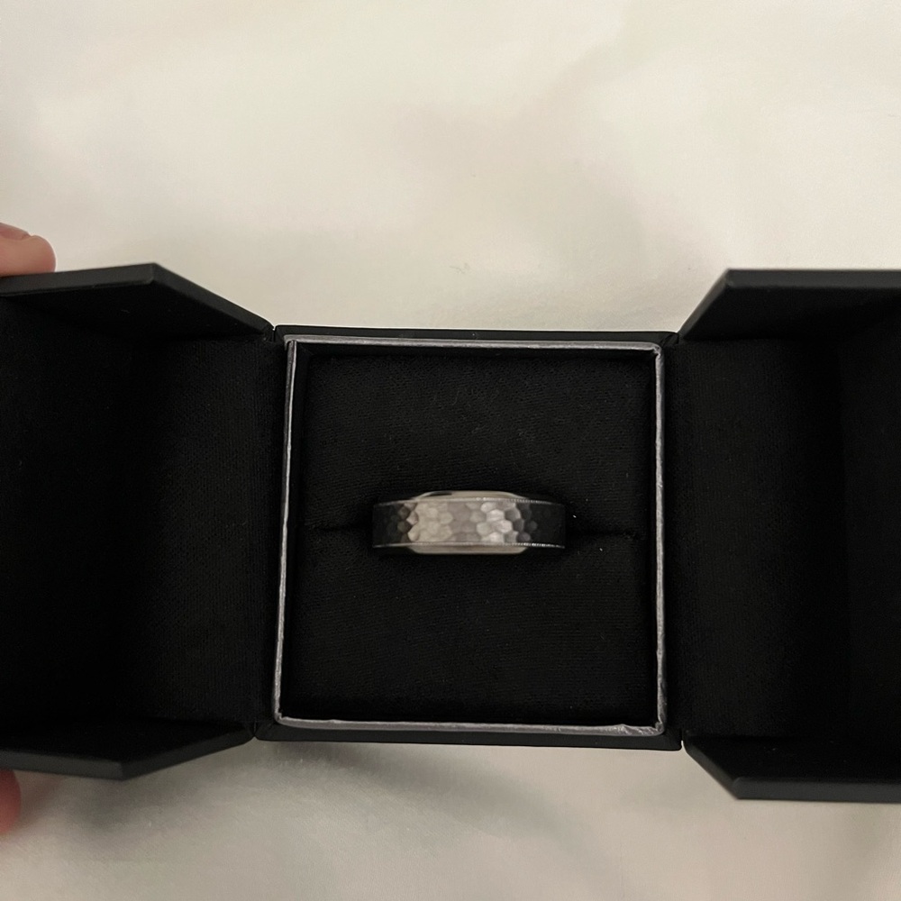 Hammered Wedding Band